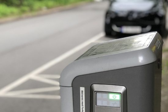 Borne de recharge voirie publique